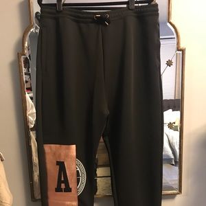 NWT Astrid Andersen Blk Sweat Logo Joggers